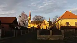 Farní kostel Narození sv. Jana Křtitele ve Zbýšově.
