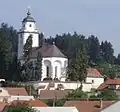 Poutní kostel Nanebevzetí Panny Marie v Netíně u Velkého Meziříčí