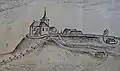 Svatý Apolinář s kostnicí a farou, Mardlův kříž (1808)