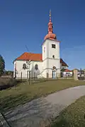Kostel od jihu