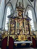 Hlavní oltář v kostele sv. Jakuba v Prachaticích
