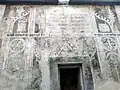 Kostel sv. Jakuba v Prachaticích, malovaná oltářní archa v presbytáři za oltářem