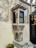 Kostel sv. Jakuba v Prachaticích, sanktuář s dochovanou polychromií a výjevy ze života Panny Marie z roku 1508