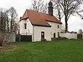 Severní strana gotické přestavby