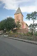 pohled na kostel svatého Jiří v Hrádku