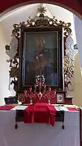 Hlavní oltář s obrazem sv. Jiljí