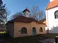 Pohled na márnici od jihovýchodu