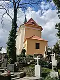 Hřbitov Šárka a kostel sv. Matěje