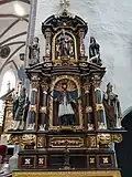 Kostel sv. Jakuba v Prachaticích, oltář. sv. Jana Nepomuckého