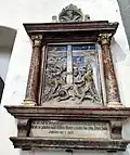 Kostel sv. Jakuba v Prachaticích, epitaf Martina Schussera