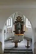 Pohled na presbytář