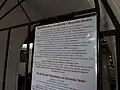 Informační tabule s informacemi o kostele