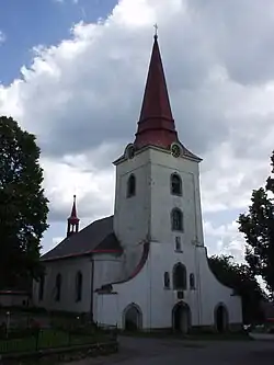 Kostel. sv. Mikuláše ve Světlé pod Ještědem