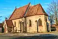 pohled na kostel sv. Václava v Rosicích