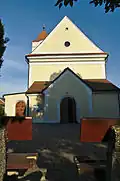 Kostel svatých Filipa a Jakuba - zadní pohled, Cetkovice