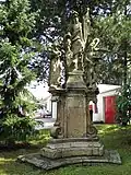 Kostelec nad Orlicí, sousoší svatého Floriána.jpg