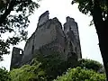 Pohled na horní hrad od severozápadu