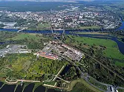 Letecký pohled na město