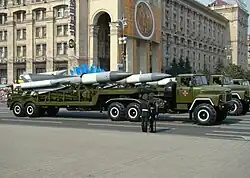 Rakety S-200 na vozidle KrAZ