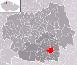 Krabčice na mapě
