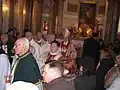 V pozadí: Franciszek kardinál Macharski (Krakov, 2008)