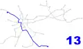 Mapa linky 13