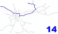 Mapa linky 14