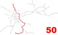 Mapa linky 50
