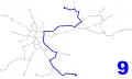 Mapa linky 9