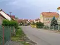 Ulice od Kamýka nad Vltavou, pohled směrem k náměstí