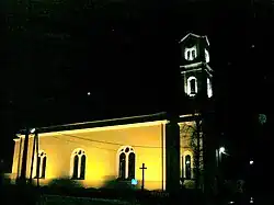 Kostel svatého Ondřeje (Krásno nad Kysucou) v noci
