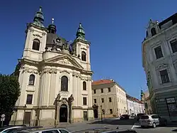 Kroměříž, Masarykovo náměstí, kostel svatého Jana Křtitele (02).jpg