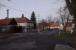 Náves v Krupé