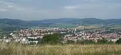 Pohled na Krupinu od strážní věže Vartovka