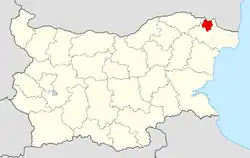 Obština na mapě Bulharska