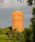 Věž v západu slunce.