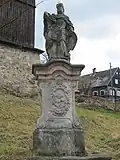 Celkový pohled na sochu sv. Václava