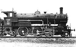 Lok K.u.K.H.B. Nr.62 (WrN 4874/08, identisch mit K.k.St.B. 329 oderČSD 354.6), bei JDŽ 108-002, werkfoto Wiener Neustadt 1907