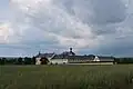 Pohled na hospital od vlakové zastávky