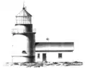 Maják v roce 1843