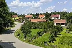 střed vsi od jihu