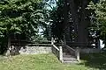 socha svatého Jana Nepomuckého v Kunvaldu u statku čp. 137
