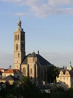 jihozápadní pohled na kostel