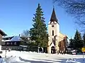 Vánoční strom u kostela sv. Štěpána