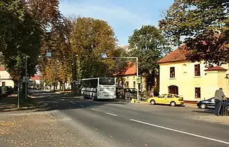 Silnice II/245 v Lázních Toušeň