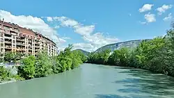 Carouge s řekou Arve