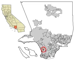 Lawndale na mapě
