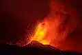 Erupce několik dní po svém začátku