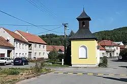 Náves v Lažanech