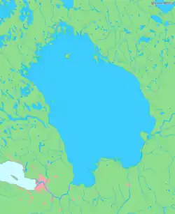 Mapa Ladožského jezera